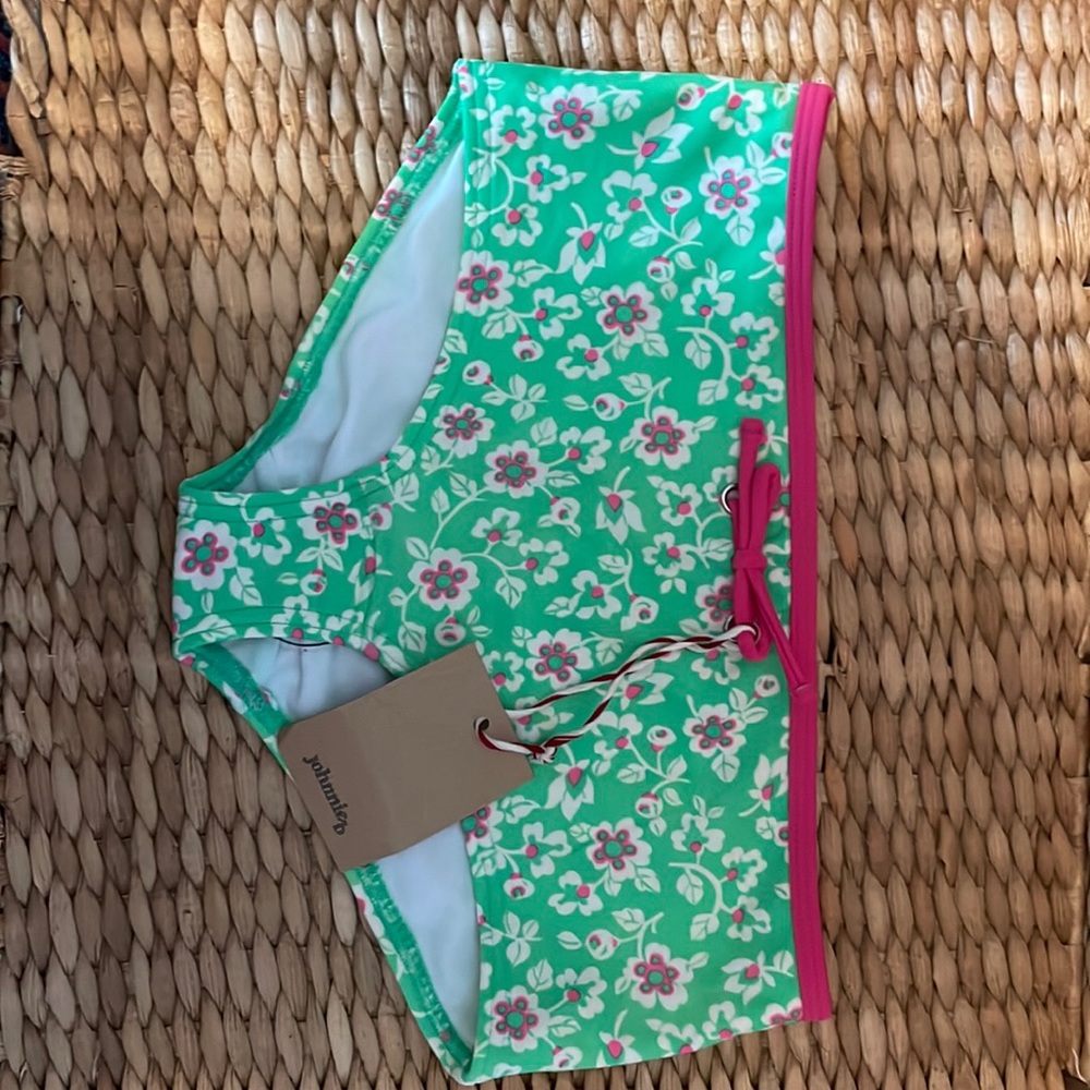 Johnnie b girls swim trunks, 13 - 14 year. Floral pattern.